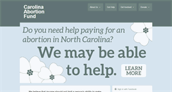 Desktop Screenshot of carolinaabortionfund.org